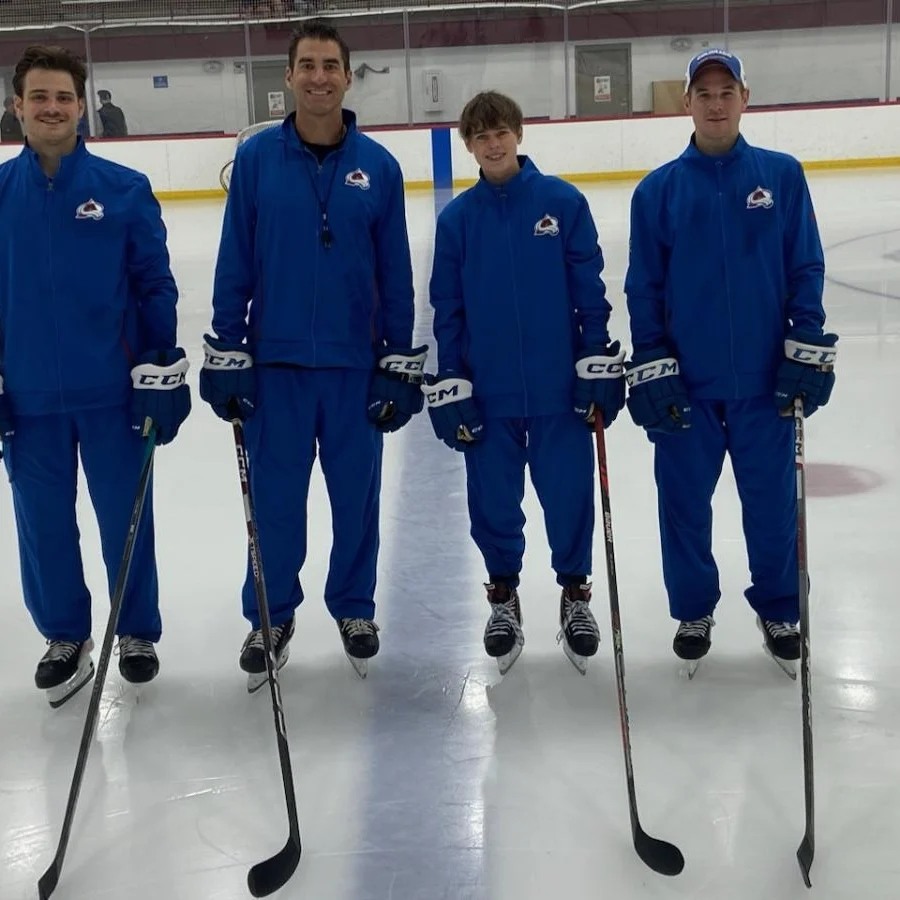 Coaching staff on the ice