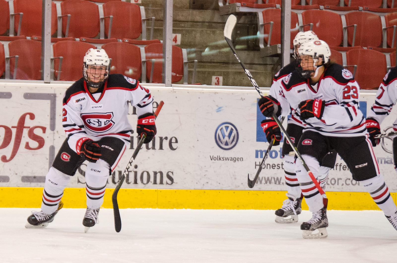 Julia Tylke playing for St. Cloud State Huskies